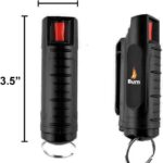 1/2oz Molded Case Black Burn Pepper Spray